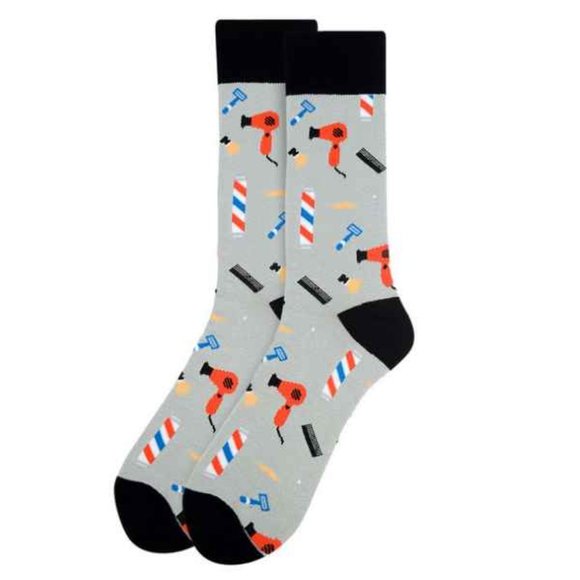 Barbershop / Stylist / Hairdresser Crew Socks - NWT - Picture 1 of 8